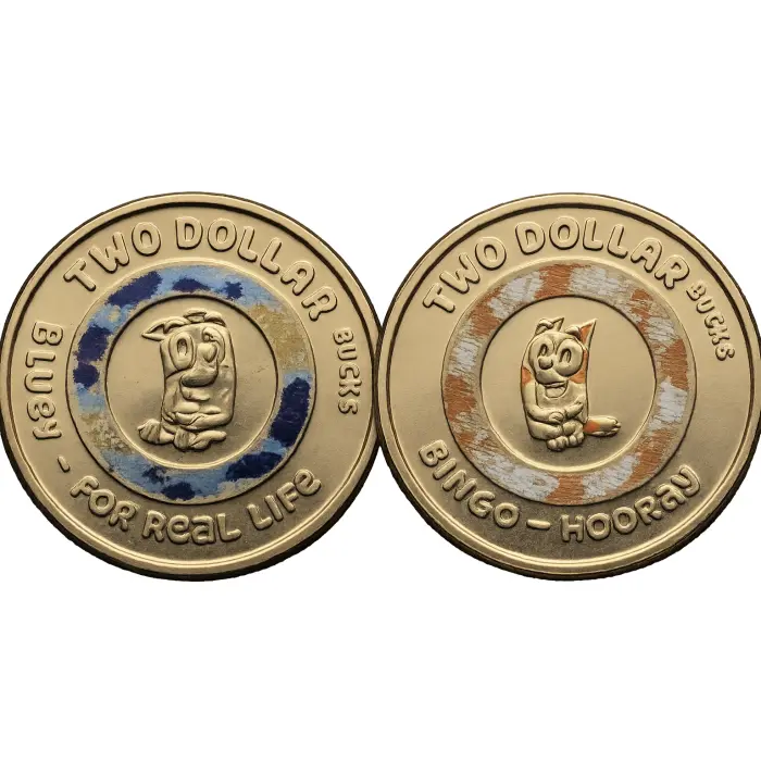 2026 $2 Bluey & Bingo UNC RAM Till Bag Set (50x $2 coins)