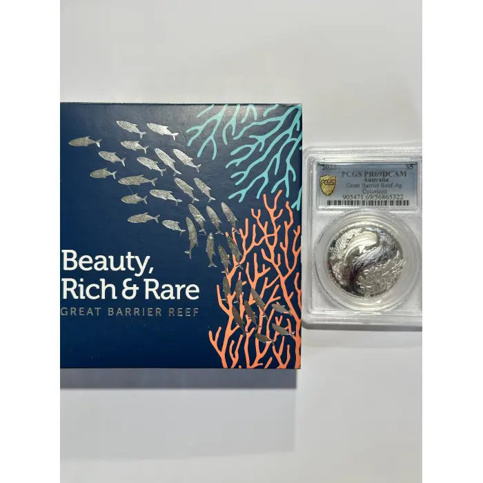 Beauty Rich & Rare Great Barrier Reef Graded Coin 