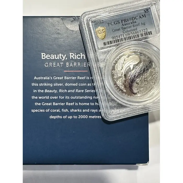 Beauty Rich & Rare Great Barrier Reef Graded Coin 