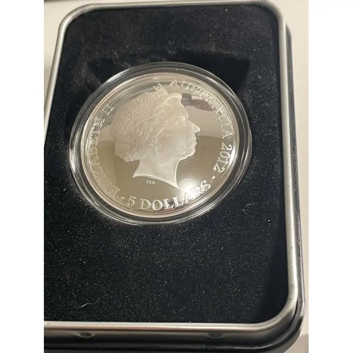 2012 $5 Southern Sky Crux 1oz Silver Coloured Proof Domed Coin