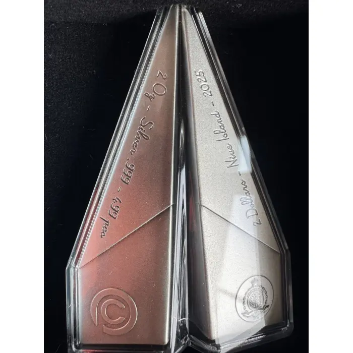 RARE 2025 Paper Airplane – Folded Dreams 2oz Silver Coin