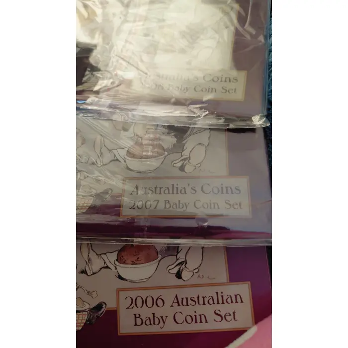 Magic Pudding Baby Sets- 2006, 2007 & 2008- get all 3 mint sets for one price !