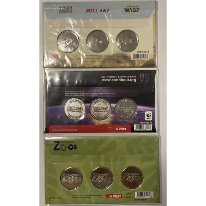 Commemorative medallion & stamp collection limited edition x7
