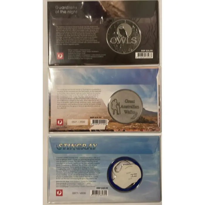 Commemorative medallion & stamp collection limited edition x7