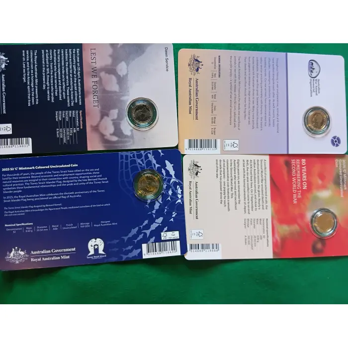 Two Dollar C mint coin package. 