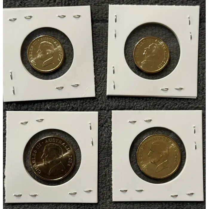 Uncirculated 2026 $2 and 2024 $1 Bluey and Bingo Coins - 4 coins total