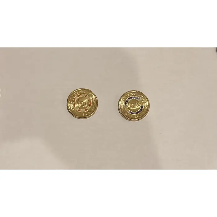 2026 $2 BINGO & BLUEY UNC RAM COLOURED COIN PAIR (2 X $2 COINS)