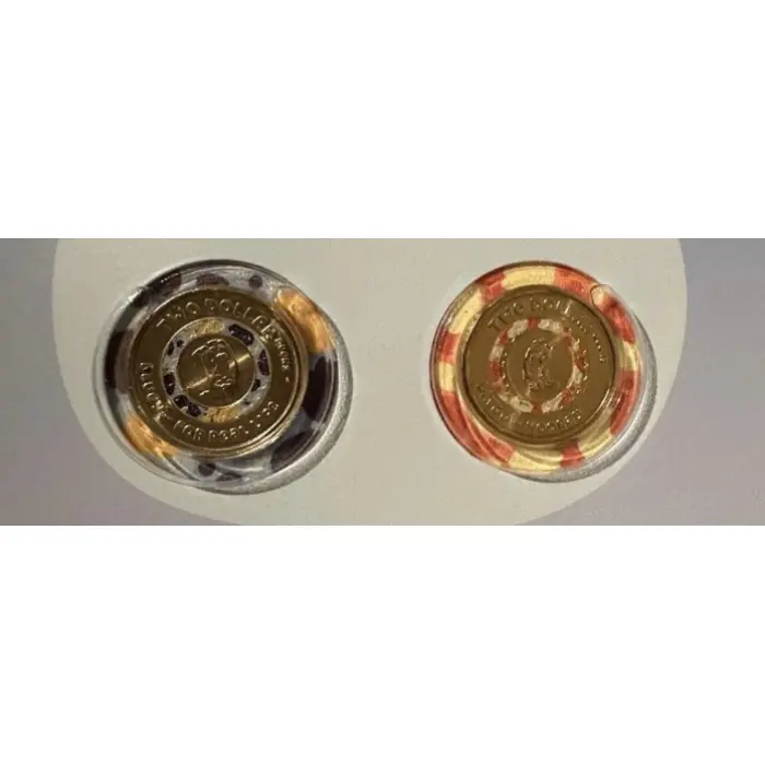 2026 $2 BINGO & BLUEY UNC RAM COLOURED COIN PAIR (2 X $2 COINS)