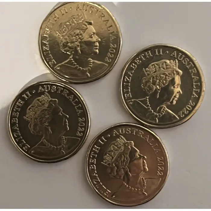 2022 uncirculated Dinosaur 4 coin set of one dollar coins $1