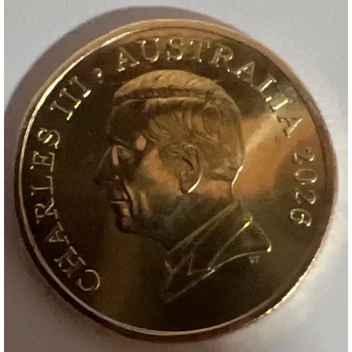 6 Kangaroos. 2026 $1 coin 6 mob of Roos. Circulated full shine coin