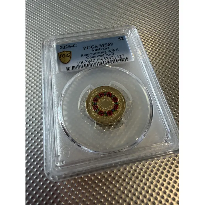 2025 $2 C Mintmark Remembering WWII Coin PCGS MS69