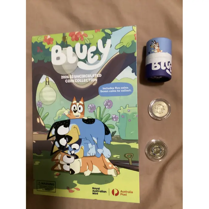 2026 Bluey Folders, Tubes & $2 till coins