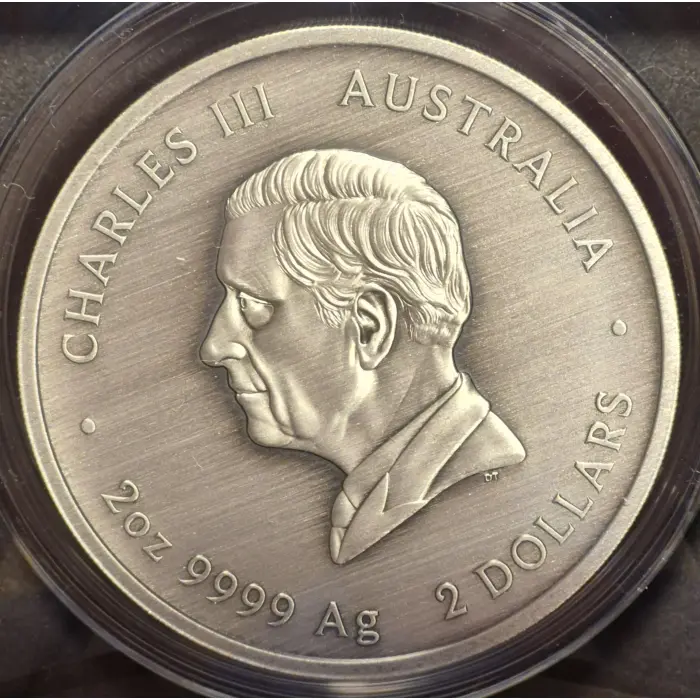 2024 Kookaburra Kaa Kaa 2oz Silver Antiqued 