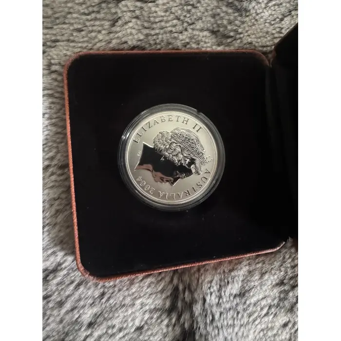 2004 $1 Selectively Gold plated Silver Kangaroo