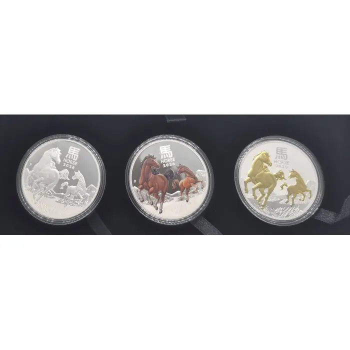 2026 Year of The Horse 🐎 Silver Trio
