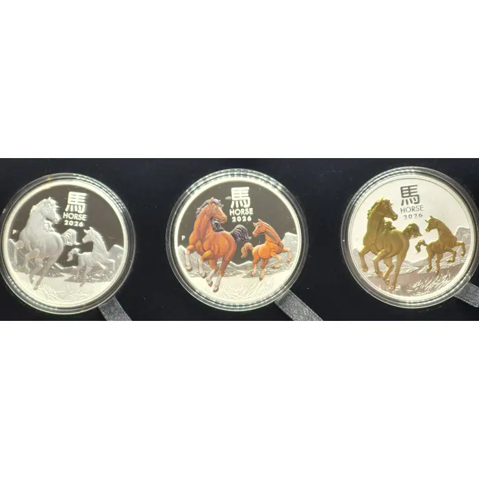 2026 Year of The Horse 🐎 Silver Trio
