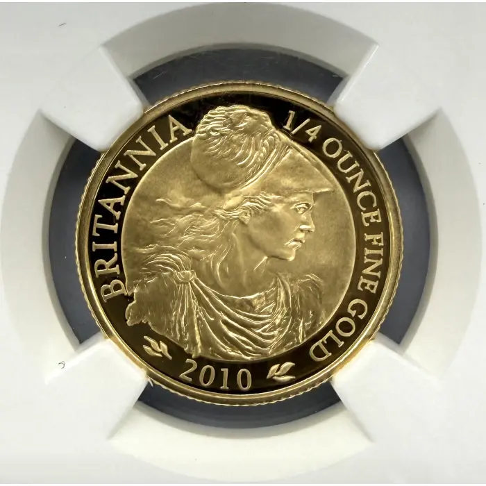 2010 Great Britain “Britannia” 1/4 oz gold proof coin- PCGS PF70 Ultra Cameo