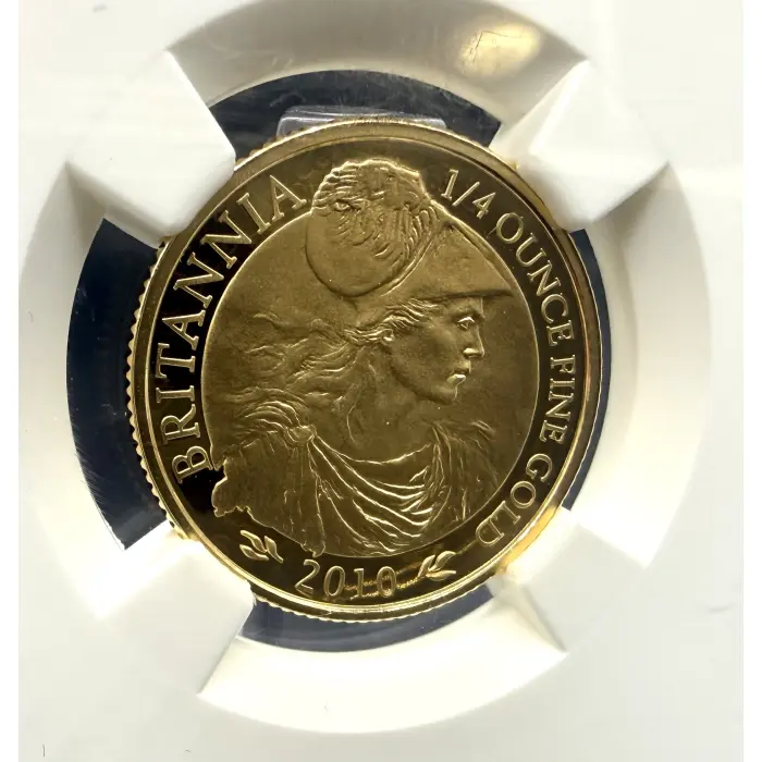 2010 Great Britain “Britannia” 1/4 oz gold proof coin- PCGS PF70 Ultra Cameo