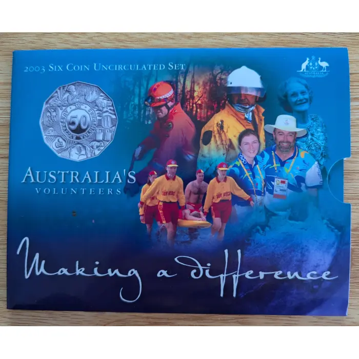 2003 ^ Coin Uncirc Set Australia's Volunteers