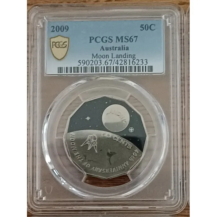 2009 moon landing 50c