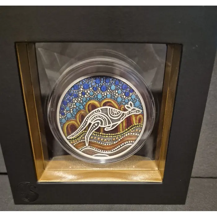 2022 Kangaroo Yonka 2oz Silver Antiqued 