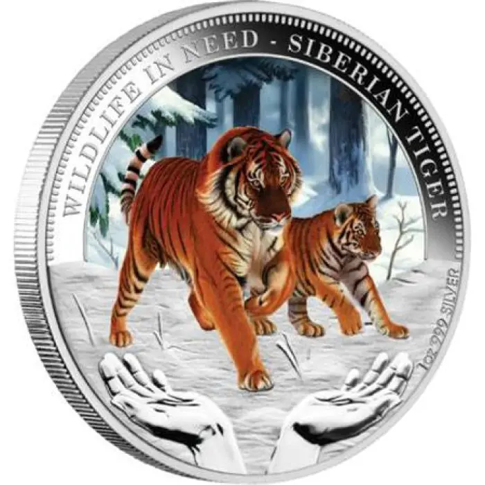 2012 1oz Siberian Tiger Wildlife In Need - Mintage: 5,000
