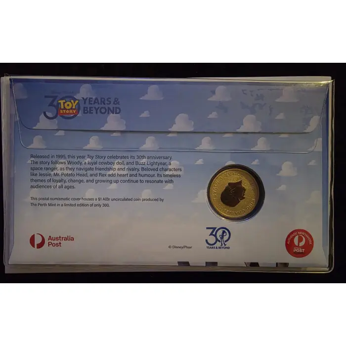 🤠🎬 **2025 $1 Toy Story “30 Years & Beyond” Limited Edition PNC – No.