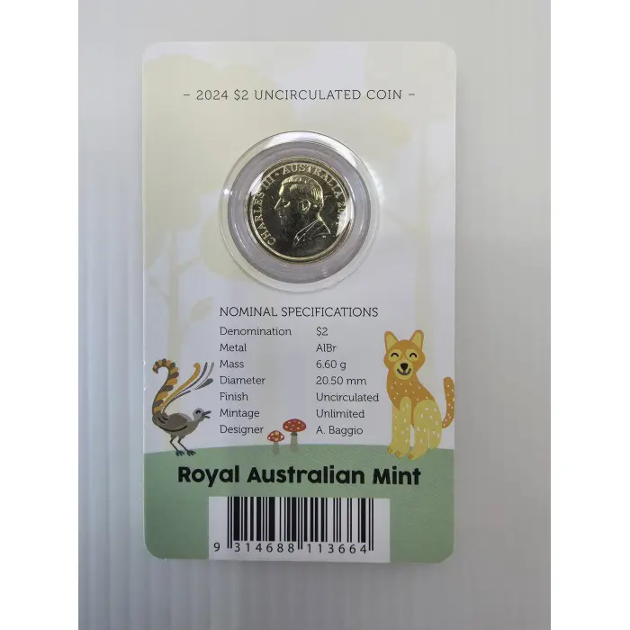 2024 $2 TOOTH FAIRY CARDED COIN