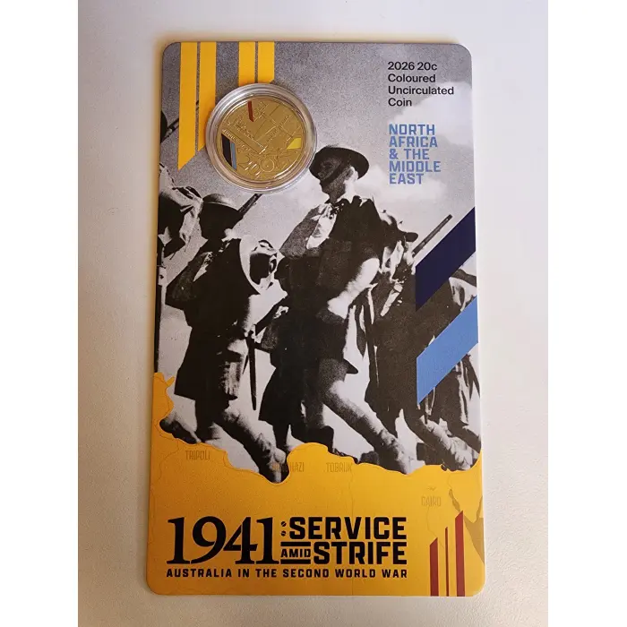 2026 20c Coloured Uncirculated 1941: Service Amid Strife - Set of 3