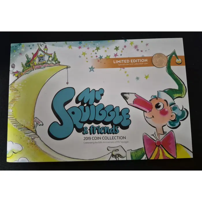 2019 Mr Squiggle & Friends coin collection 