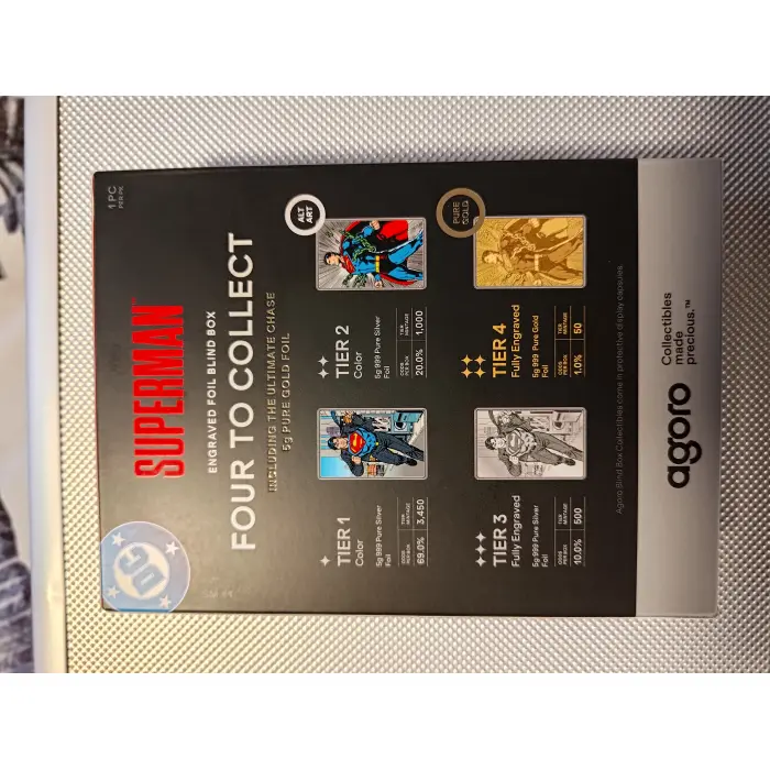 2026 AGORO DC SUPERMAN SILVER FOIL SOLD OUT 