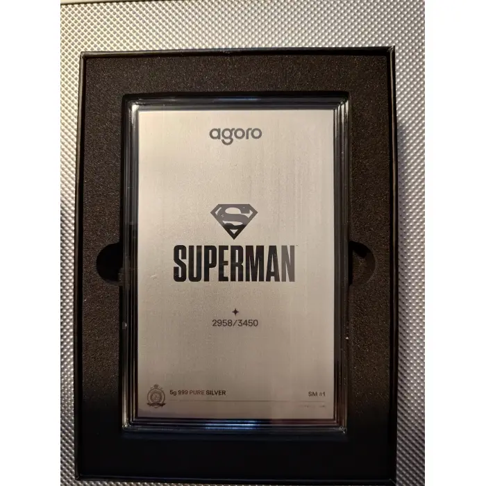 2026 AGORO DC SUPERMAN SILVER FOIL SOLD OUT 