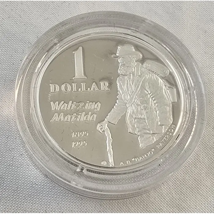 1995 Waltzing Matilda $1 Silver Proof Coin – Royal Australian Mint