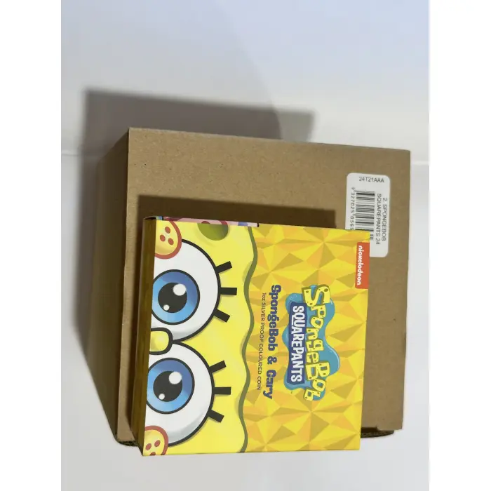 SpongeBob SquarePants 2oz & 1oz Proof Gilded Pineapple Coin Set🍍