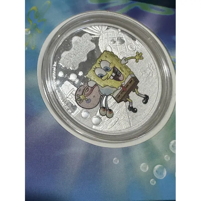 SpongeBob SquarePants 2oz & 1oz Proof Gilded Pineapple Coin Set🍍