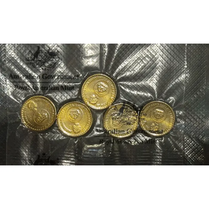 2016 50 Years of Decimal Currency Changeover 6 coin Ram Bag Set inc $1 $2 50c