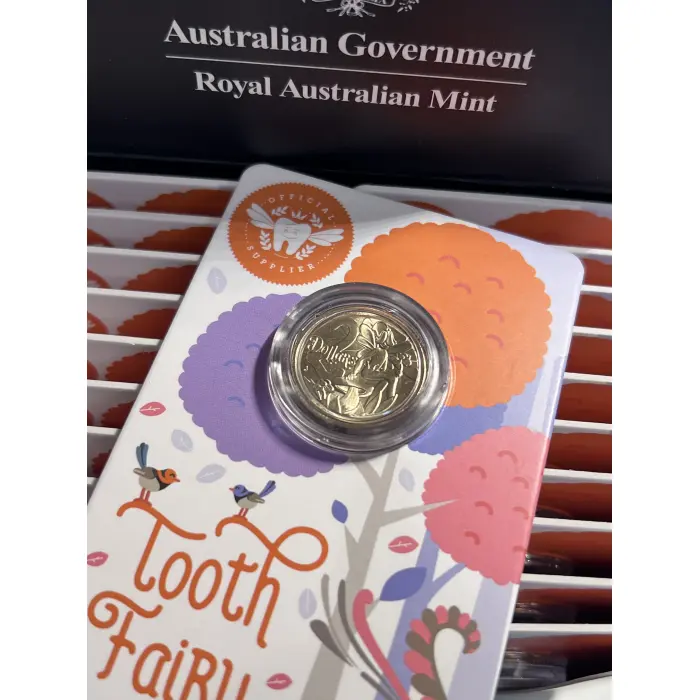 2025 Australia Tooth Fairy $2 Uncirculated Coin - 1 Carded Coin