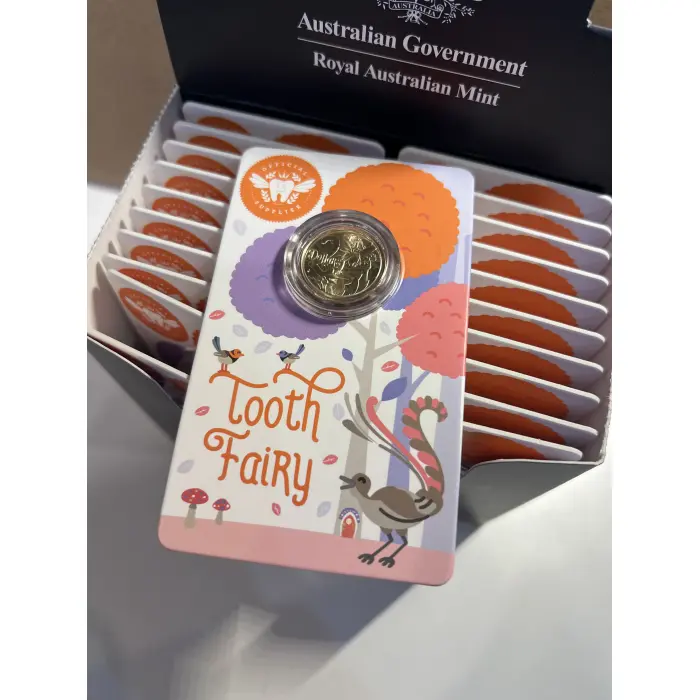 2025 Australia Tooth Fairy $2 Uncirculated Coin - 1 Carded Coin