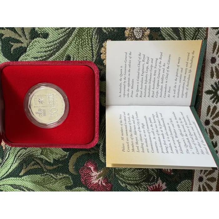 2022 50th Anniversary of the Accession 50c Silver Proof coin 
