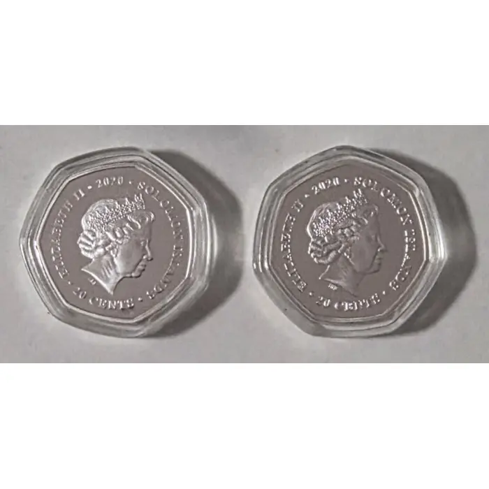🌺 Solomon Islands 2020 War Poppy 20 Cents Silver-plated Coin 🌺