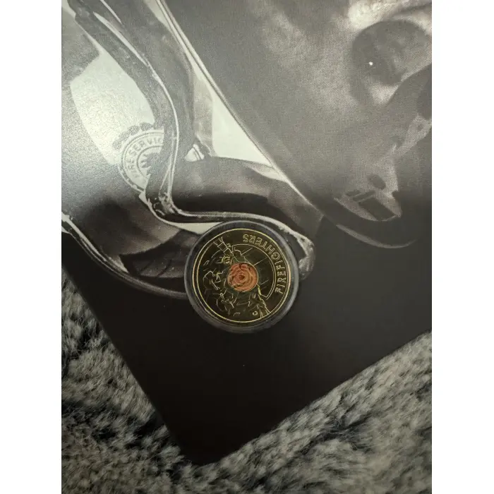 2020 $2 C - Mintmark Firefighters coloured uncirculated coin 