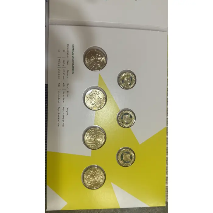 2022🏅 Commonwealth🏅 Games Birmingham 7 Coin Set In Folder