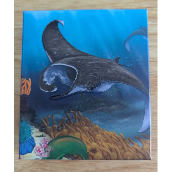 Australian Sea Life 11 The Reef MANTA RAY silver proof
