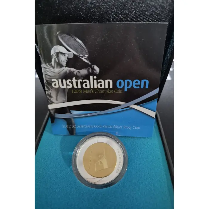 2012 Australian Open $2 Gold Plated
