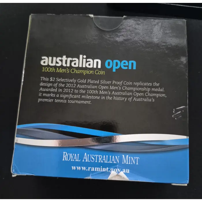2012 Australian Open $2 Gold Plated