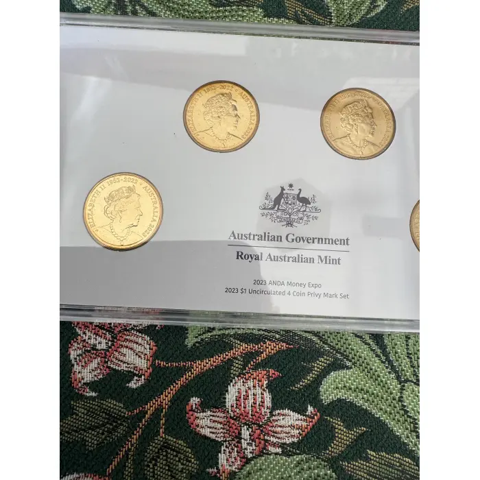 2023 ANDA Money Expo $1 Uncirculated Privy Mark 4 coin set 