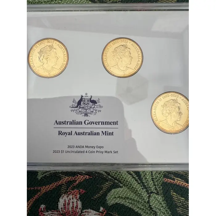 2023 ANDA Money Expo $1 Uncirculated Privy Mark 4 coin set 