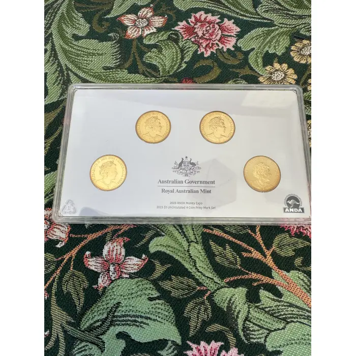2023 ANDA Money Expo $1 Uncirculated Privy Mark 4 coin set 