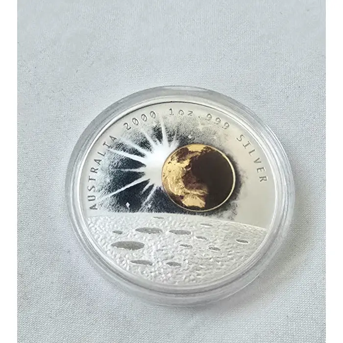 2000 Silver Millennium 99.9 1oz Silver Proof Dollar Coin