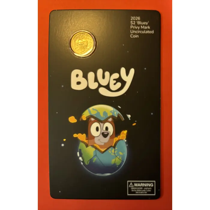 2026 $2 Bluey - Sleepytime  “C” Privy Mark Uncirculated Coin